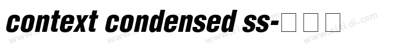 context condensed ss字体转换